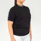 401 Curved Logo Crew Neck - Black