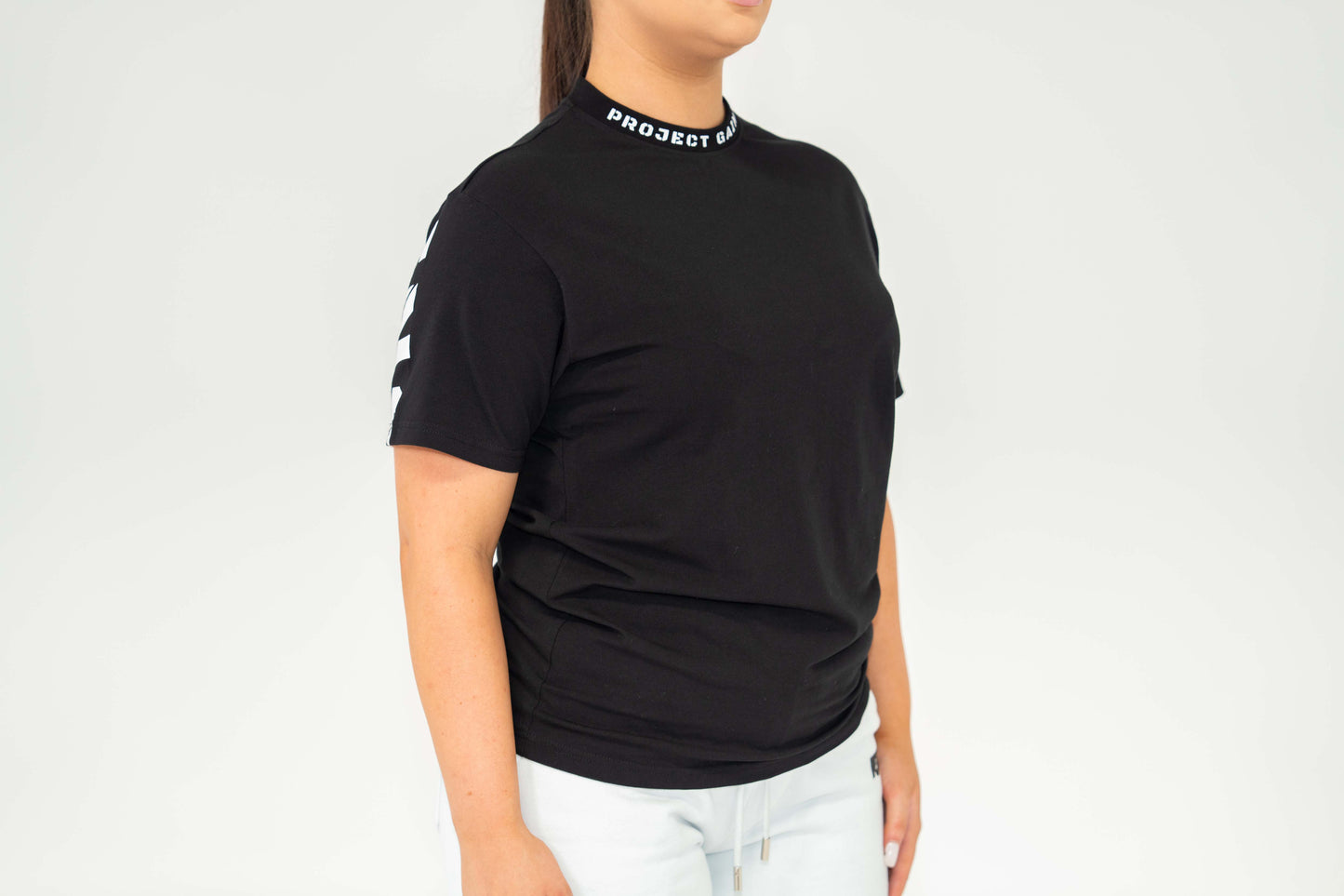 401 Curved Logo Crew Neck - Black